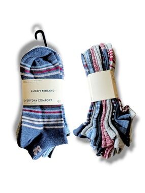 Lucky Brand 9 Pack Knit No Show Socks